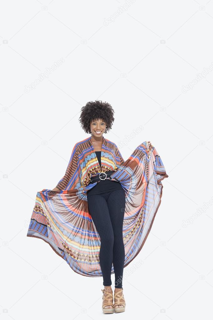 African American woman in traditional wear