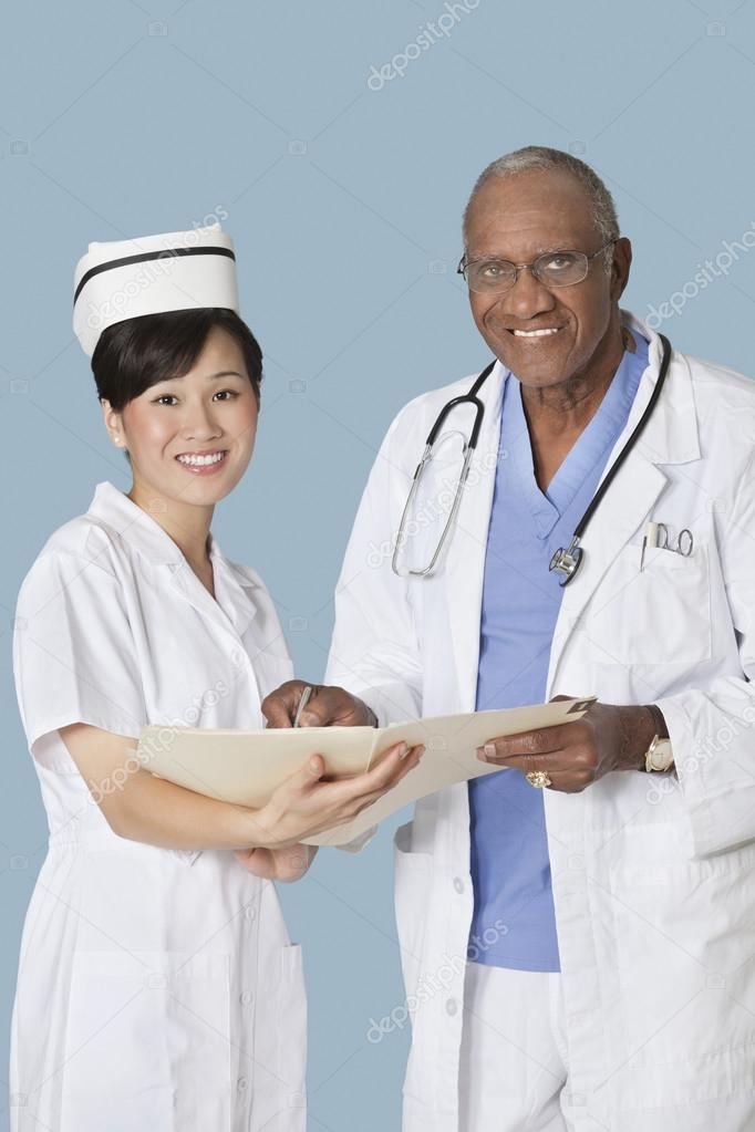 Happy medical professionals