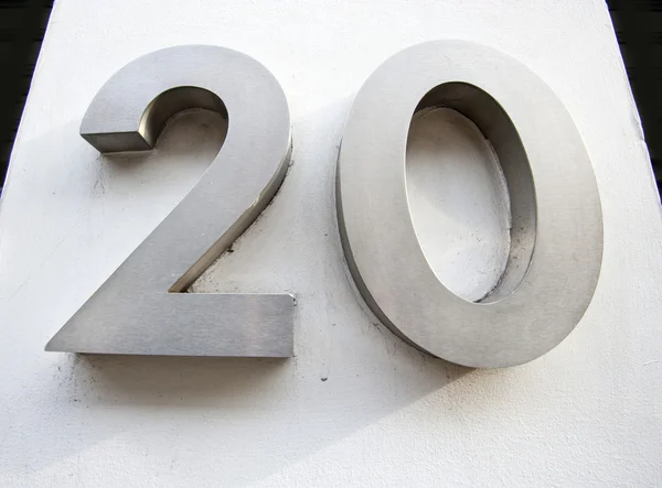 Número da porta de 20 — Fotografia de Stock