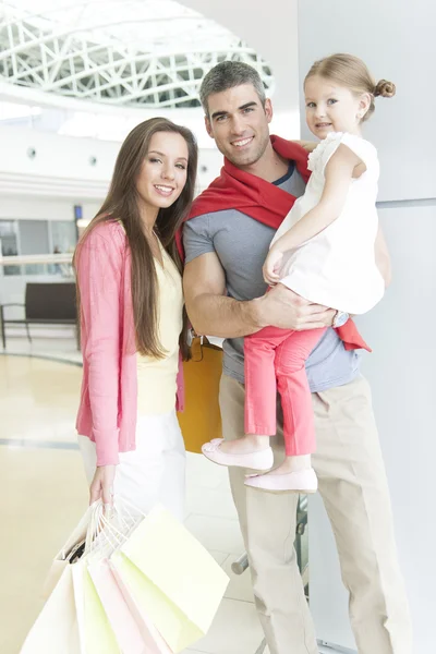 Father and mother with daughter — Stock Photo, Image