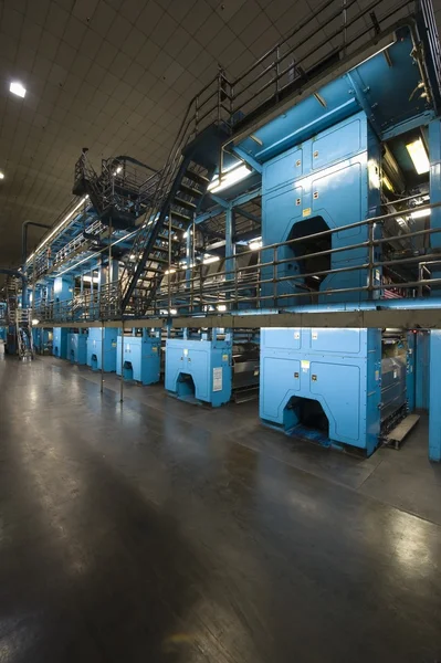 Newspaper factory interior — Stock Photo, Image