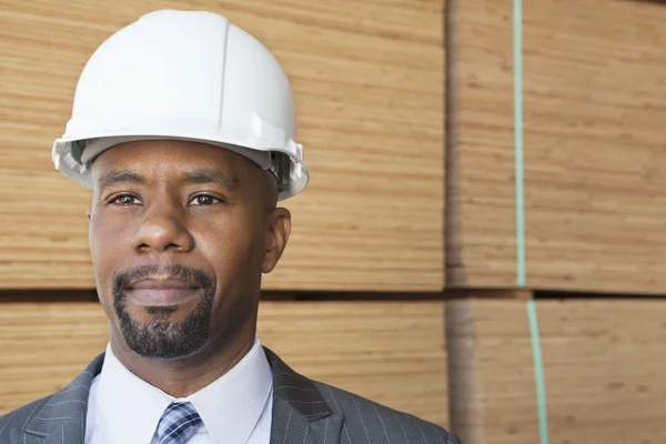 African American male contractor — Stock Photo, Image