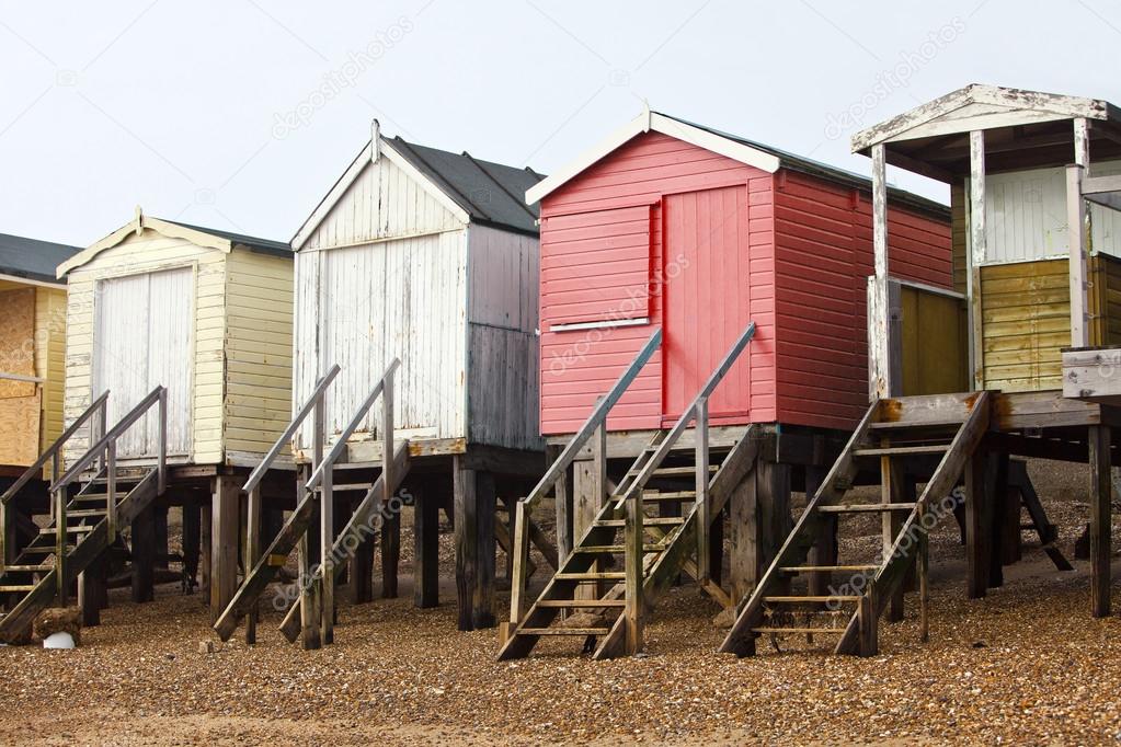 wooden Beach huts