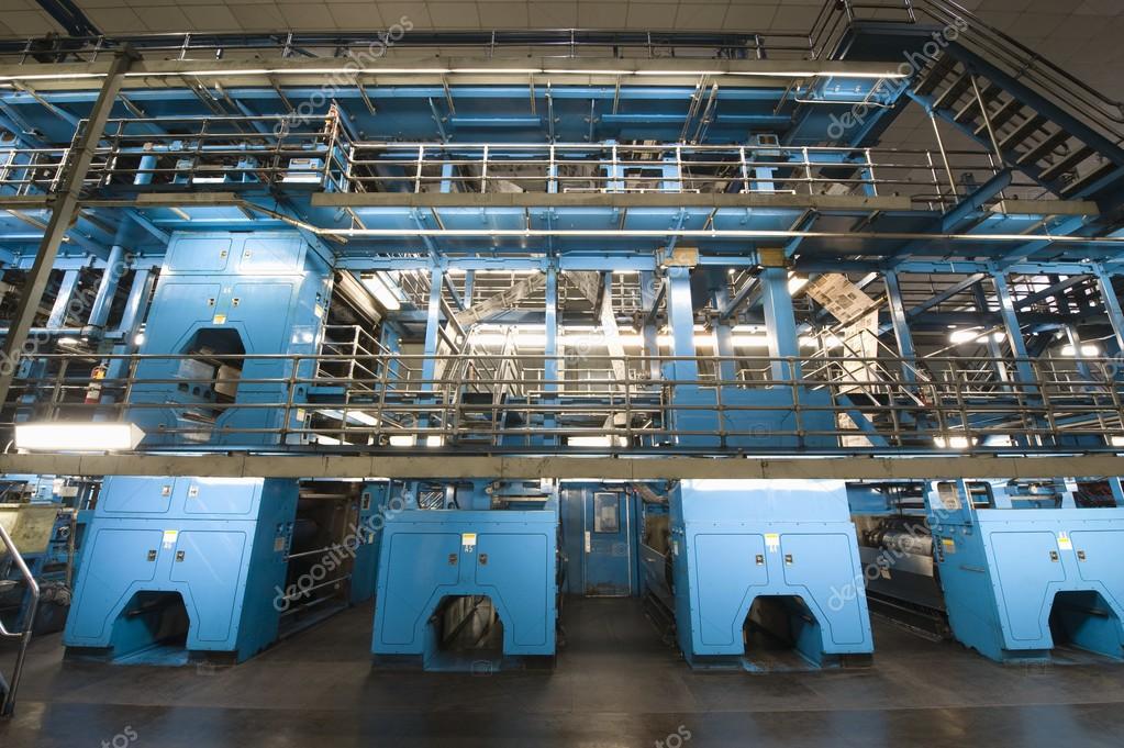 Newspaper factory interior Stock Editorial Photo © londondeposit