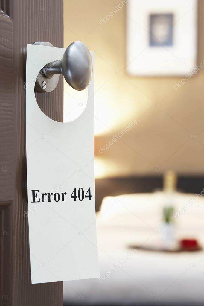 Error 404 sign