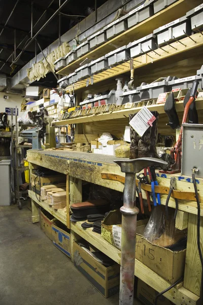 Schoenmaker werkplaats — Stockfoto