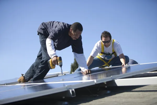 Two men working — Stock Photo, Image