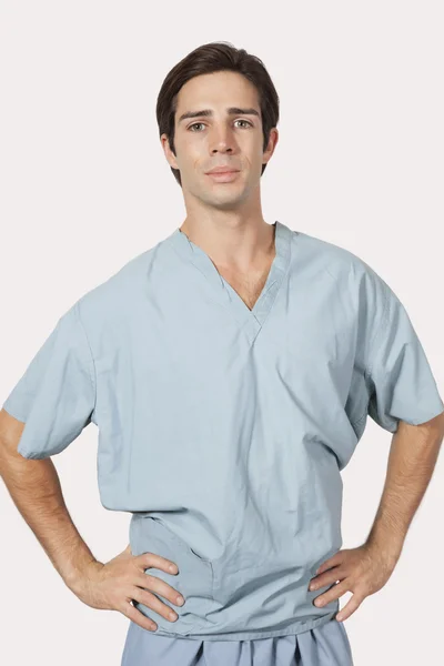 Man in surgical scrubs — Stock Photo, Image