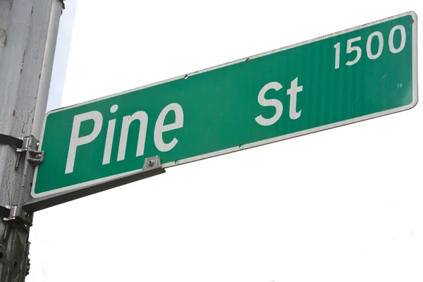 Señal de la calle Pine —  Fotos de Stock
