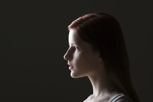 Ung kvinne-portrett – stockfoto