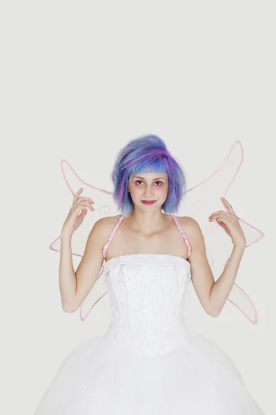 Woman dressed as angel — Stock Photo, Image