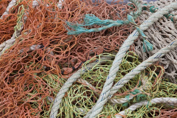 Vissen touw en netten — Stockfoto