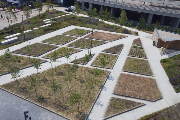 Binnenstad stadspark — Stockfoto