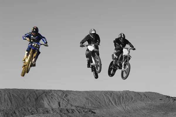 Motorcross racers — Stockfoto