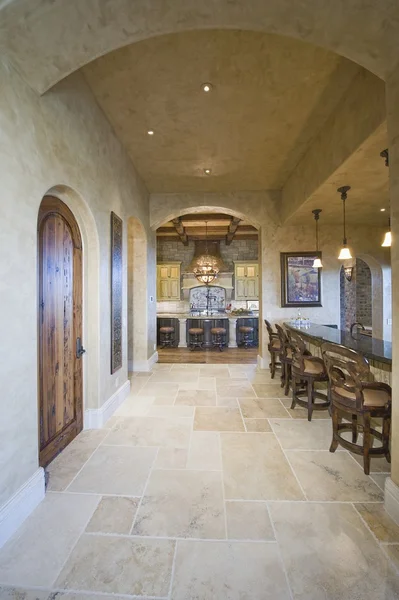 Tiled floor of kitchen — Stock Photo, Image