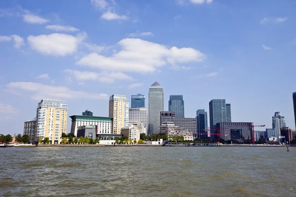 Skyline de Canary Wharf — Fotografia de Stock