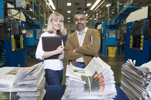 Man and woman working — Stock Photo, Image