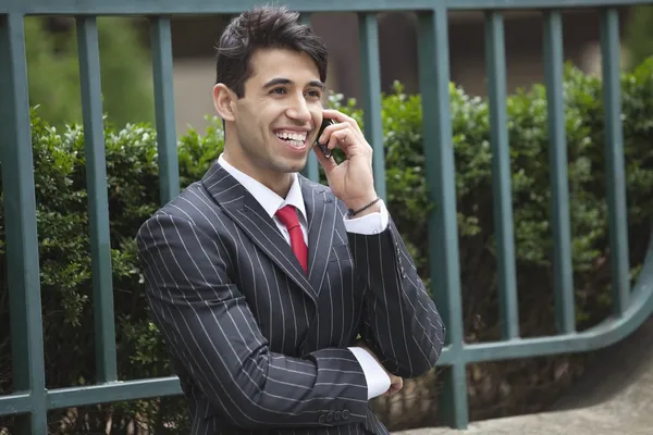電話でのインドのビジネスマン — ストック写真