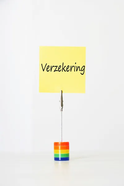 Haftnotizbuch - Versicherung — Stockfoto