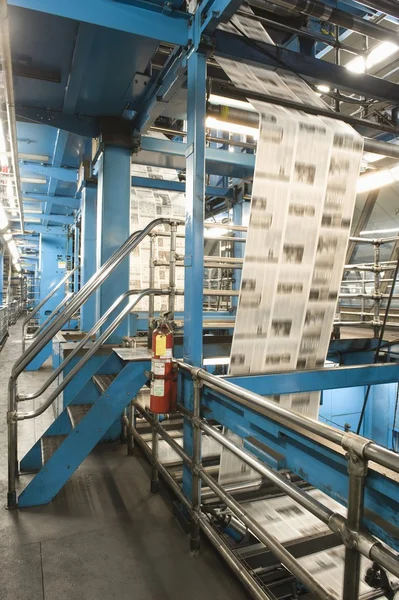 Tidningen fabriken inredning — Stockfoto