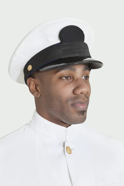 Afrikanischer Marineoffizier — Stockfoto