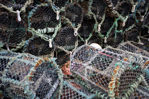 Lobster crab fishing pots — Stock Photo, Image