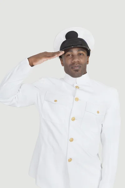 African American Navy officer — Stock Photo, Image