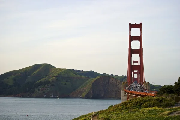 Golden Gate with Marin County — Stock Photo, Image