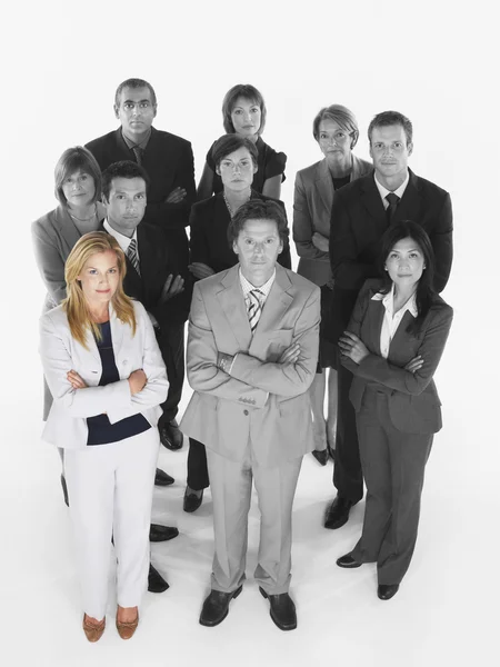Team aziendale fiducioso — Foto Stock