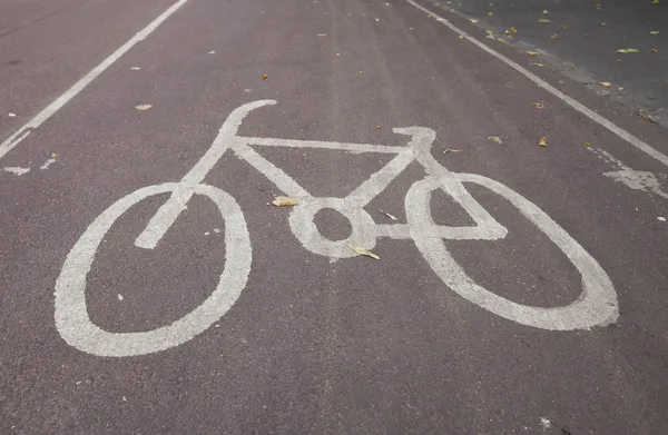 Sinal de estacionamento de bicicletas — Fotografia de Stock