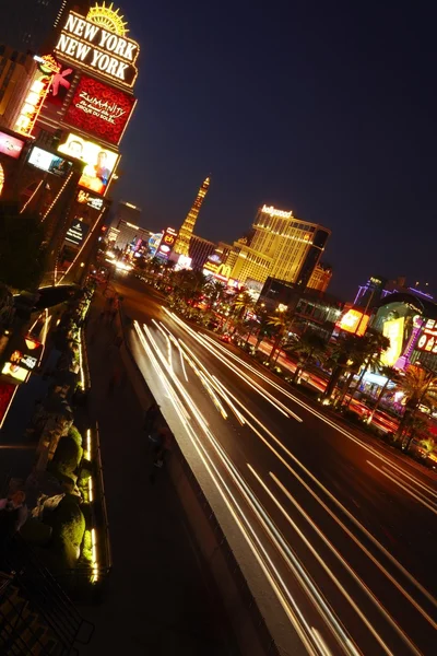 Las vegas strip noc strzał — Zdjęcie stockowe