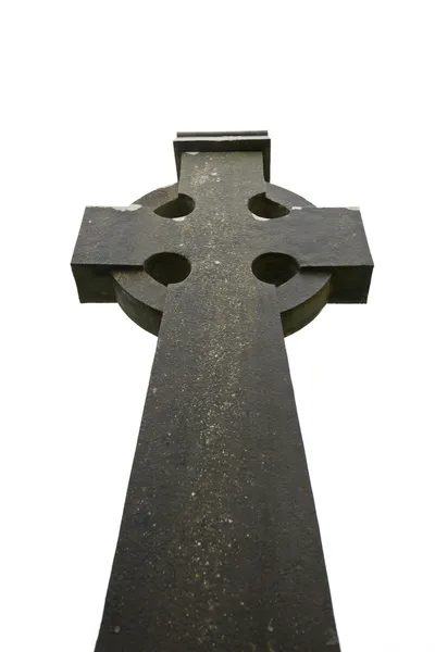 Кельтский крест при Килфенорском соборе — стоковое фото