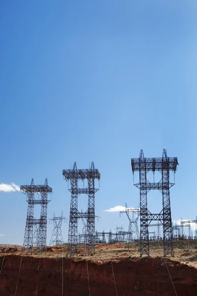 Electricity pylons USA — Stock Photo, Image