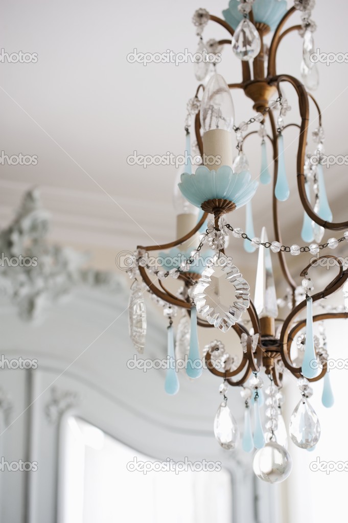 metal-worked chandelier