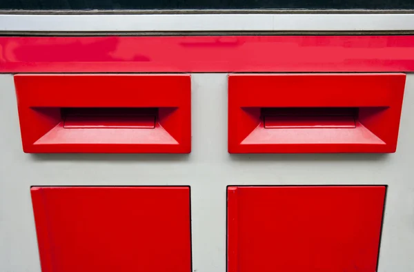 Letter boxes saying 1st and 2nd Class — Stock Photo, Image