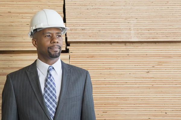 African American male contractor — Stock Photo, Image