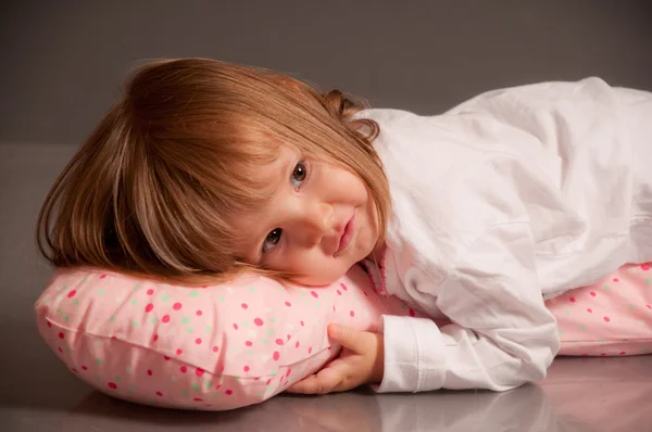 Sleepy cute little girl — Stock Photo, Image