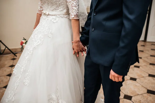 Una Las Tradiciones Rusas Boda Encontrarse Con Los Recién Casados — Foto de Stock