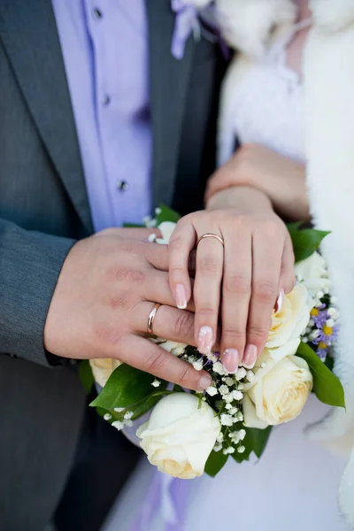 Uma Das Tradições Russas Casamento Encontrar Recém Casados Com Pão — Fotografia de Stock