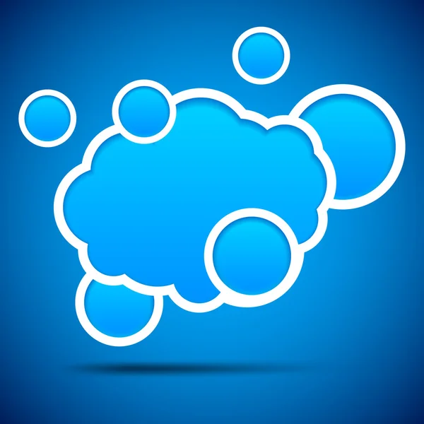 Cloud speech bubble. — Stock Vector