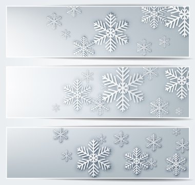 gri Noel afiş kümesi.