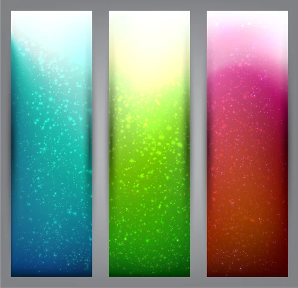 bulanık canlı afiş kümesi.