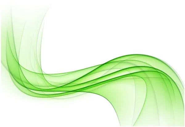 Abstract green wavy background. — Stock Vector