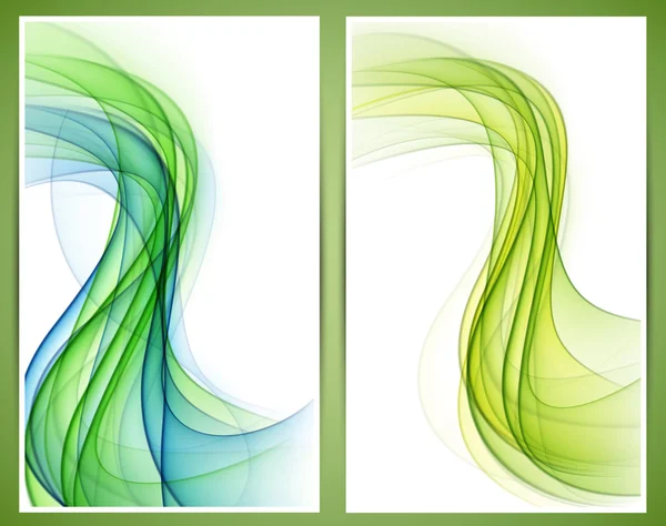 Abstract smoke wavy banners. — Stock Vector