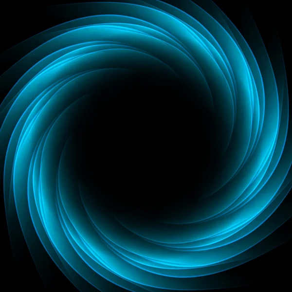 Dark glow blue swirl background. — Stock Vector