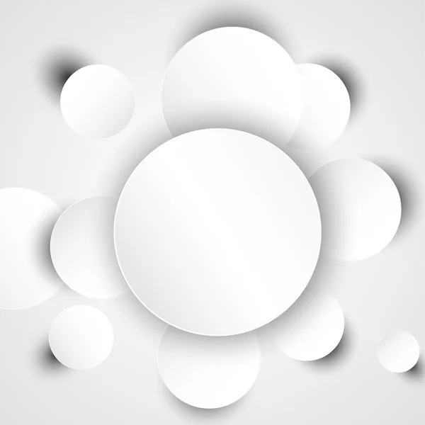 Papper vit cirklar. — Stock vektor