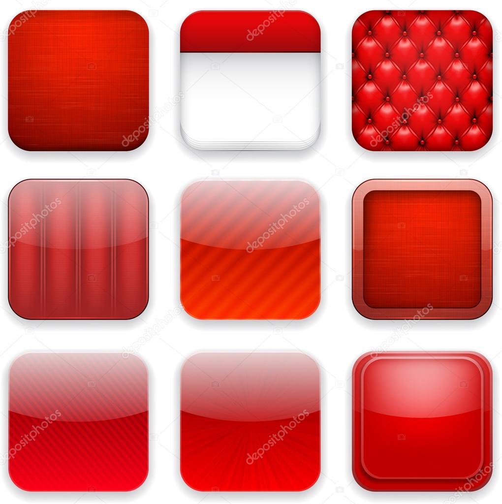 Red app icons.