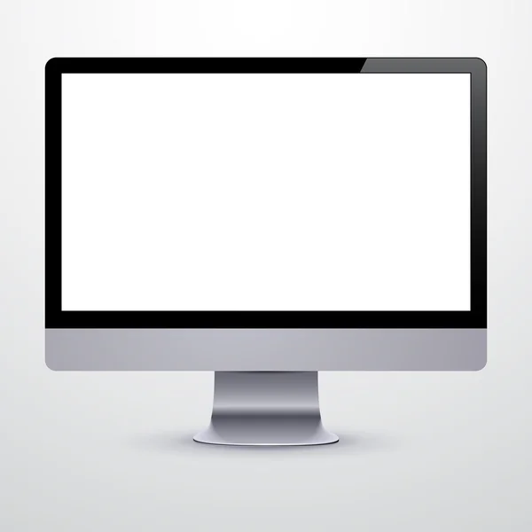 Modern LCD computer. — Stock Vector