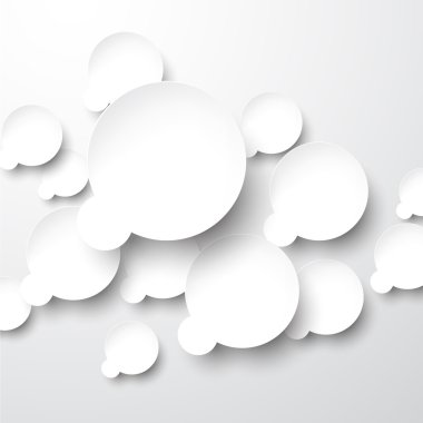 Kağıt beyaz konuşma balonları.