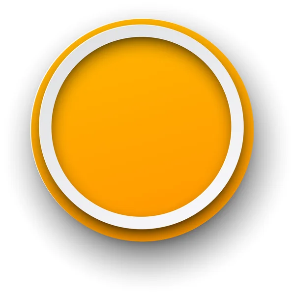 Papper vit-orange rund pratbubblor. — Stockový vektor